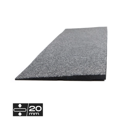 Impakt Connect Fitness PL2 - Profile de rampe pour salle de sport - 0.25 x 1m - 20mm
