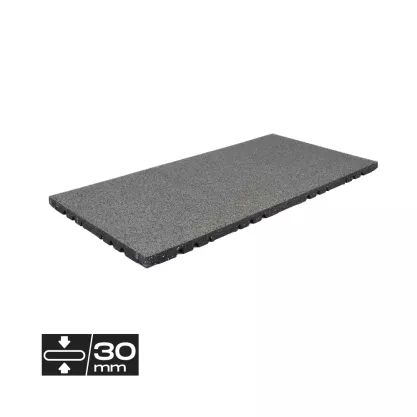 Impakt Connect Fitness PL3 - Dalle caoutchouc amortissante pour salle de sport - 0.5 x 1m - 30mm