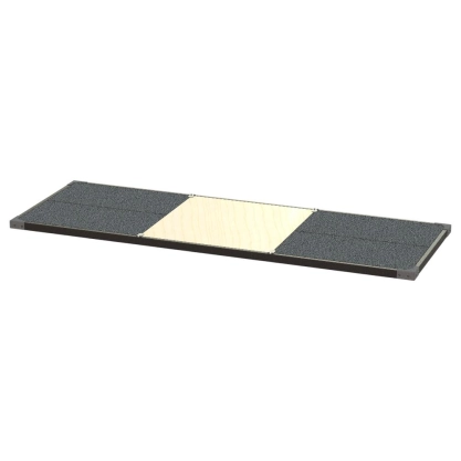 Gewichtheberplattform 3 x 1 m aus Gummi mit Holzeinlage (60mm)