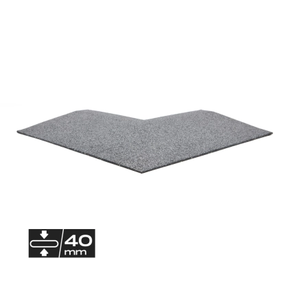 Impakt Connect Fitness PL4 - Profile de coin pour salle de sport - 0.50 x 0.50m - 40mm