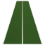 Green, White markings
