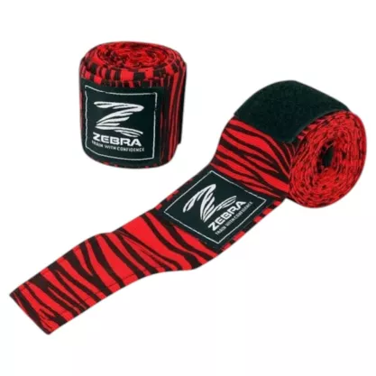 Bandes de Boxe 350cm Noir/Rouge