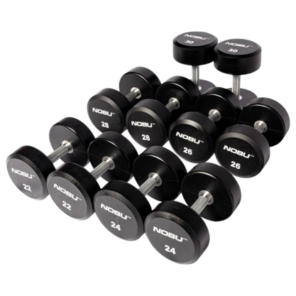 Set d'haltère professionnelle ronde - 22kg à 30kg (paire)