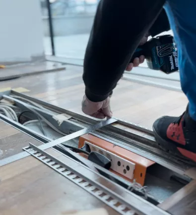 Verlegung und Befestigung